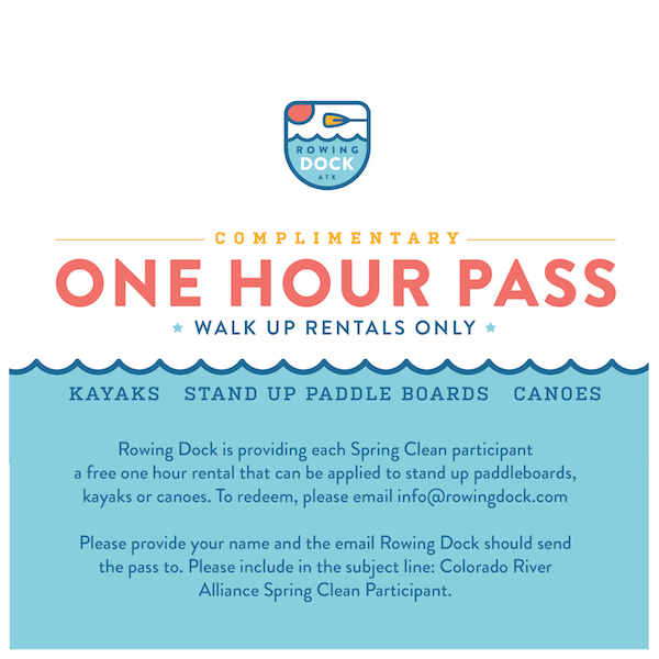 Rowing Dock coupon for complimentary one hour pass